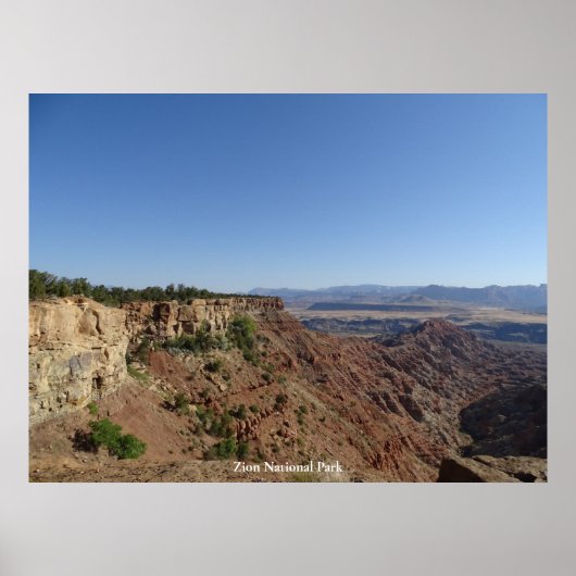 Nationaal Park Zion Poster (Voorkant)