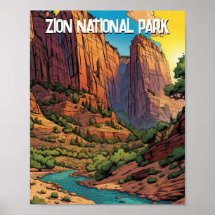 nationaal park zion poster
