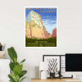 Nationaal Park Zion Poster (Thuiskantoor)