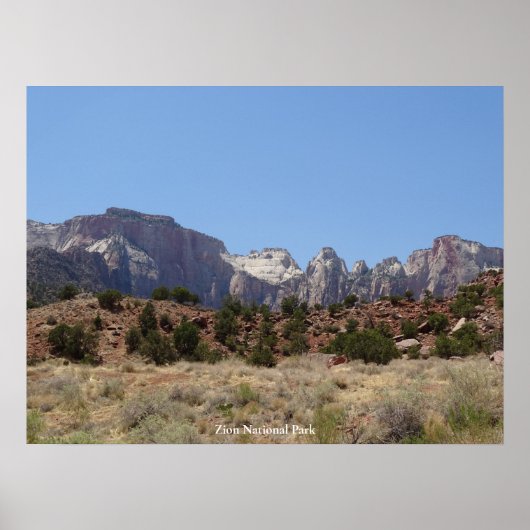Nationaal Park Zion Poster (Voorkant)