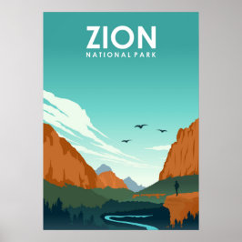 Nationaal Park Zion Poster