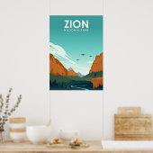 Nationaal Park Zion Poster (Keuken)