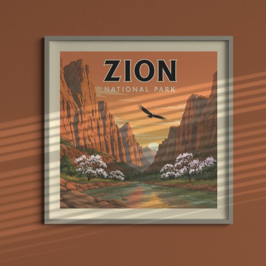 Nationaal Park  Zion Poster