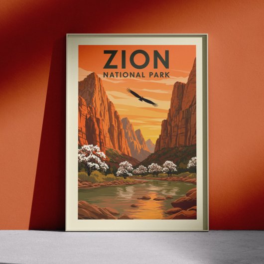 Nationaal Park  Zion Poster
