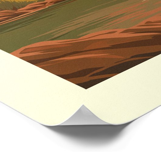 Nationaal Park  Zion Poster (Hoek)