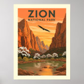 Nationaal Park  Zion Poster (Voorkant)