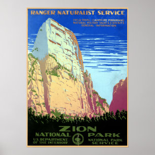 nationaal park Zion Poster