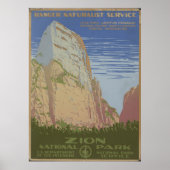 Nationaal Park Zion Poster (Voorkant)