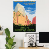 Nationaal Park Zion Poster (Thuiskantoor)