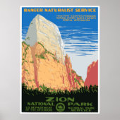 Nationaal Park Zion Poster (Voorkant)