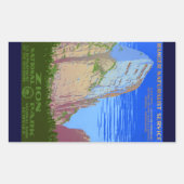 Nationaal Park Zion Rechthoekige Sticker (Voorkant)
