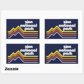 Nationaal Park Zion Rechthoekige Sticker (Vel)