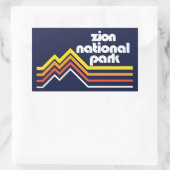 Nationaal Park Zion Rechthoekige Sticker (Tas)