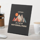 Nationaal Park Zion Reclamebord Met Voetstuk (Insitu)