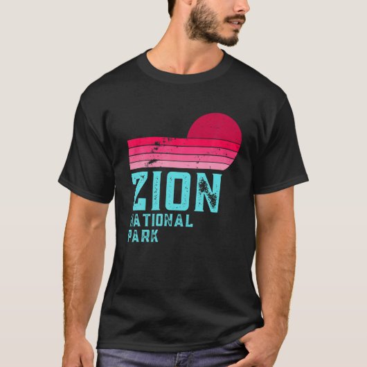Nationaal Park Zion | Retro 80's verst T-shirt (Voorkant)