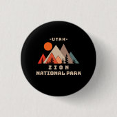 Nationaal Park Zion Ronde Button 3,2 Cm (Voorkant)
