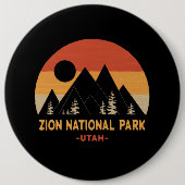 Nationaal Park Zion Ronde Button 6,0 Cm (Voorkant)