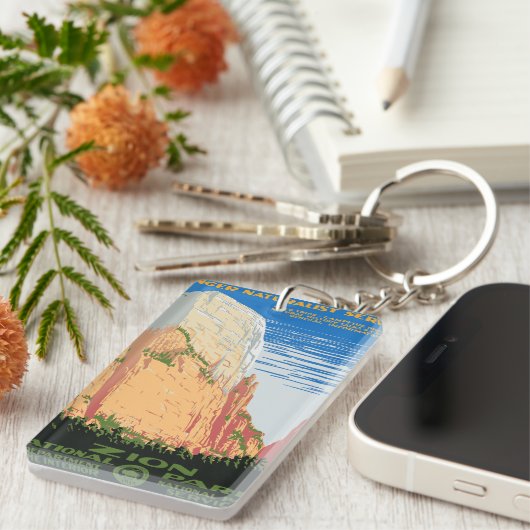 Nationaal Park Zion Sleutelhanger (Voorkant Rechts)