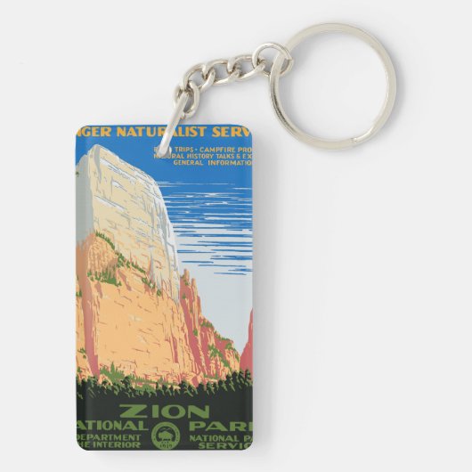 Nationaal Park Zion Sleutelhanger (achterkant)