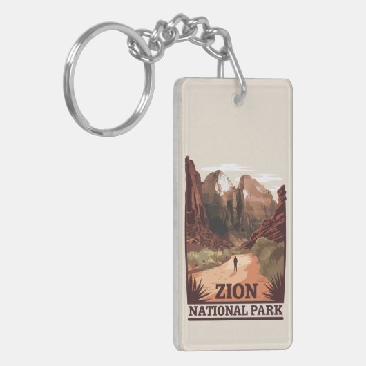 Nationaal Park Zion Sleutelhanger (Voorkant Links)