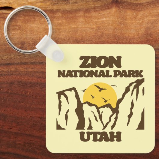 Nationaal Park Zion Sleutelhanger (Voorkant)