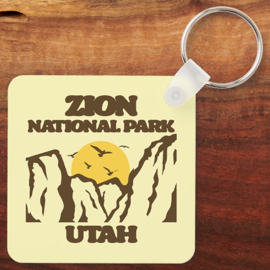 Nationaal Park Zion Sleutelhanger (Achterkant)