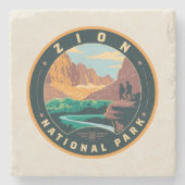 Nationaal Park Zion Stenen Onderzetter (Voorkant)