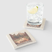 Nationaal Park Zion Stenen Onderzetter (Zijkant)