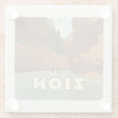 Nationaal park Zion | The Narrows Glazen Onderzetter (Achterkant)