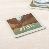 Nationaal park Zion | The Narrows Kartonnen Onderzetters (Schuin)