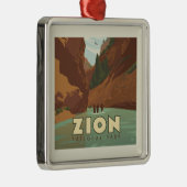 Nationaal park Zion | The Narrows Metalen Ornament (Rechts)