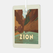 Nationaal park Zion | The Narrows Metalen Ornament (Voorkant links)