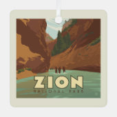 Nationaal park Zion | The Narrows Metalen Ornament (Voorkant)