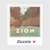 Nationaal park Zion | The Narrows Sticker (Vel)