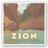Nationaal park Zion | The Narrows Sticker (Voorkant)