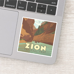 Nationaal park Zion   The Narrows Sticker