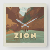 Nationaal park Zion | The Narrows Vierkante Klok (Voorkant)