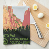 Nationaal Park Zion Theedoek (Quarter Fold)