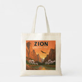 Nationaal Park  Zion Tote Bag (Achterkant)