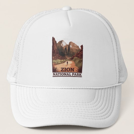 Nationaal Park Zion Trucker Pet (Voorkant)