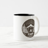 Nationaal Park Zion Tweekleurige Koffiemok (Voorkant rechts)