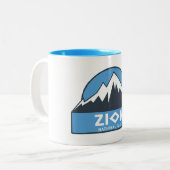 Nationaal Park Zion Tweekleurige Koffiemok (Voorkant links)