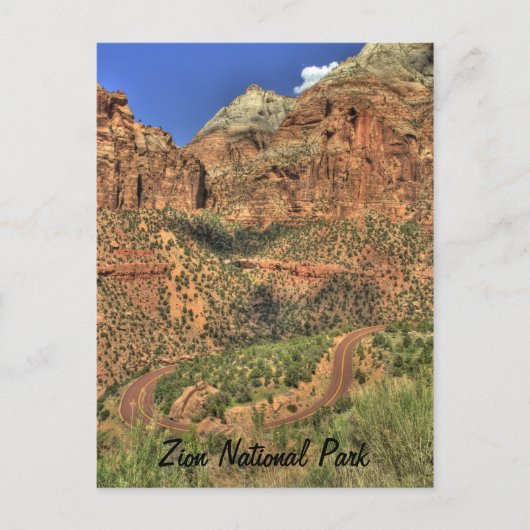 Nationaal Park Zion, UT-Briefkaart Briefkaart (Voorkant)