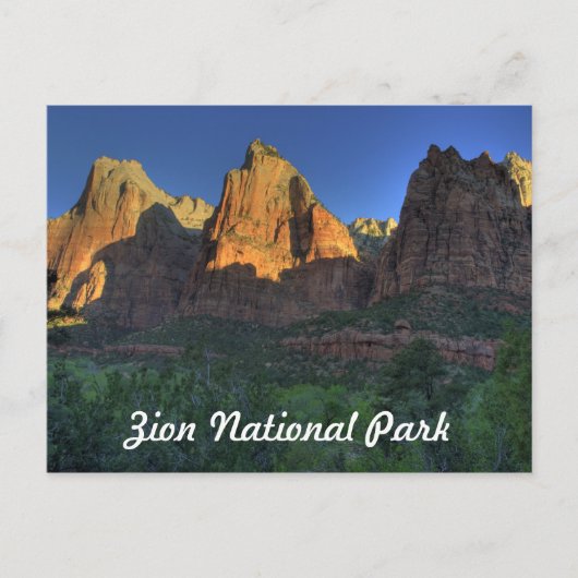 Nationaal Park Zion, UT-Briefkaart Briefkaart (Voorkant)