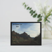 Nationaal Park Zion, Utah Briefkaart (Staand voorkant)