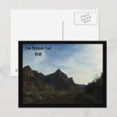 Nationaal Park Zion, Utah Briefkaart (Voorkant / Achterkant)