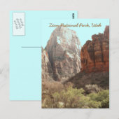 Nationaal Park Zion, Utah Briefkaart (Voorkant / Achterkant)