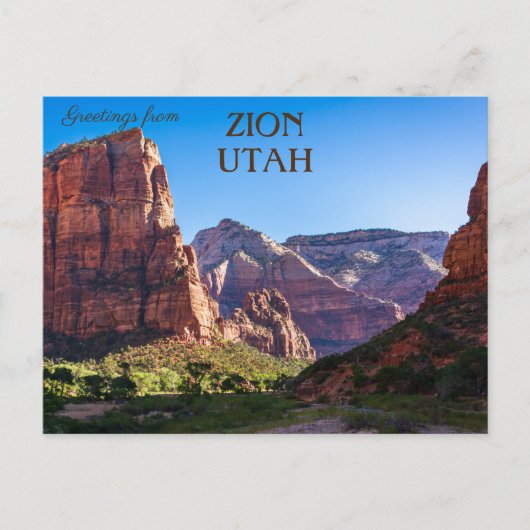 Nationaal park Zion - Utah Briefkaart (Voorkant)