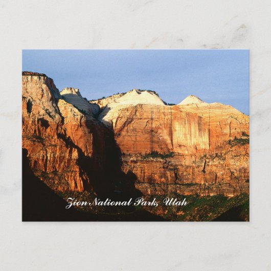 Nationaal Park Zion, Utah Briefkaart (Voorkant)