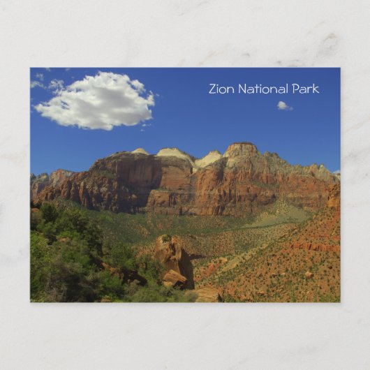 Nationaal Park Zion, Utah Briefkaart (Voorkant)